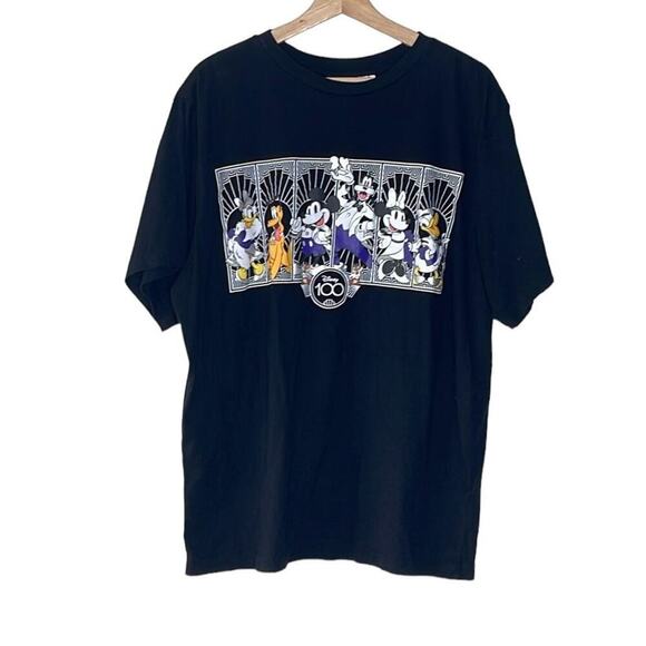 DISNEY 100 ANNIVERSARY YEARS OF WONDER PLATINUM T-SHIRT  SIZE XL - Picture 1 of 6
